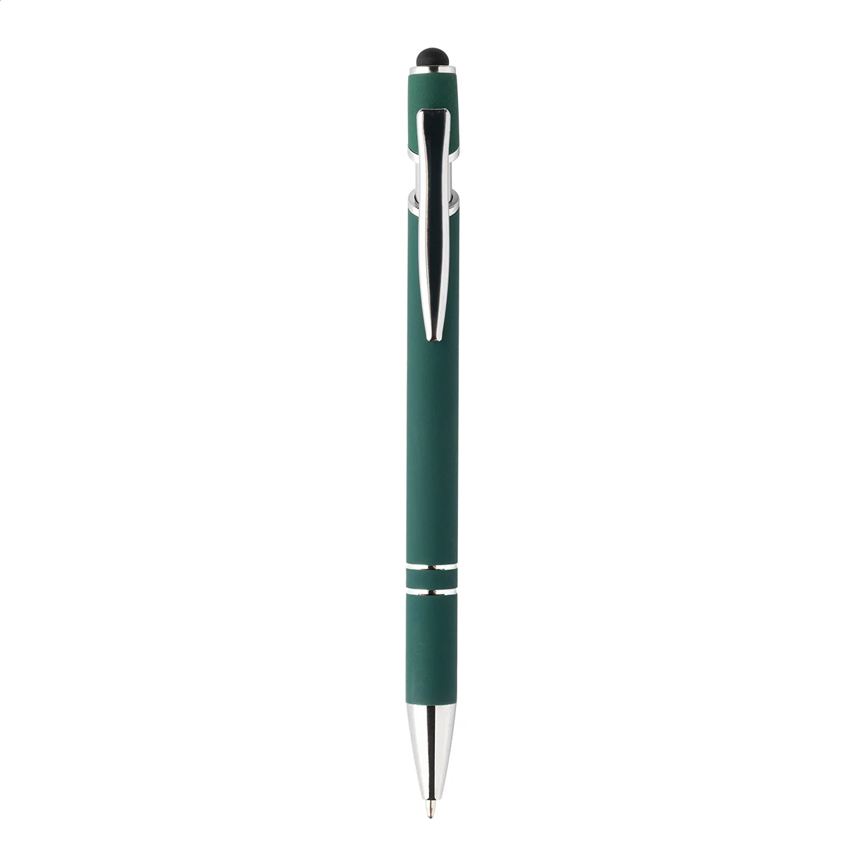 Touchpen-Kugelschreiber Tonnel Soft, dunkelgrün – Bild 3