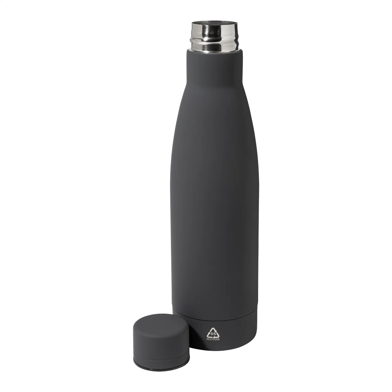 Flasche Rubbar aus recyceltem Edelstahl, grau – Bild 2