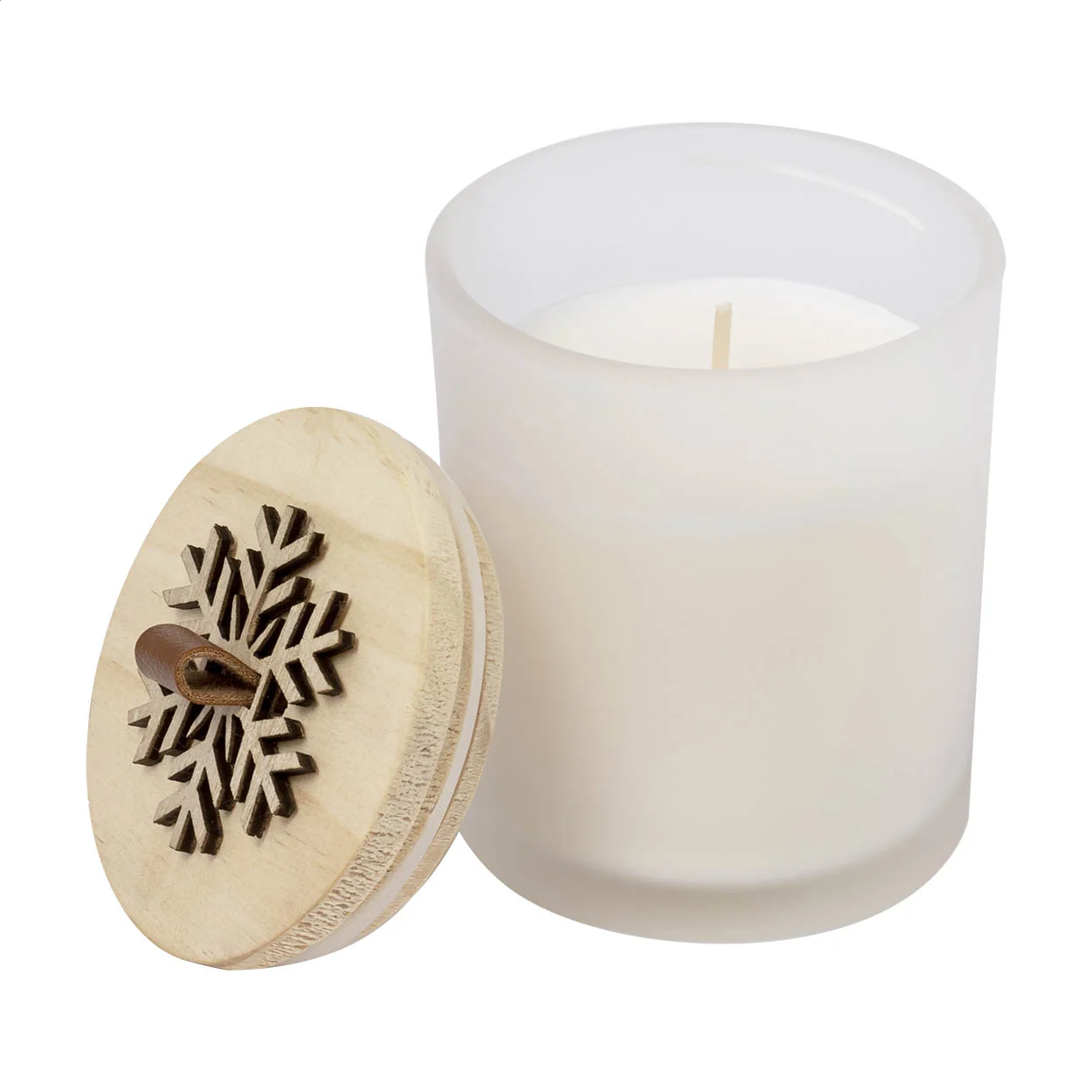 Weihnachtskerze Flandle, weiß – Bild 3