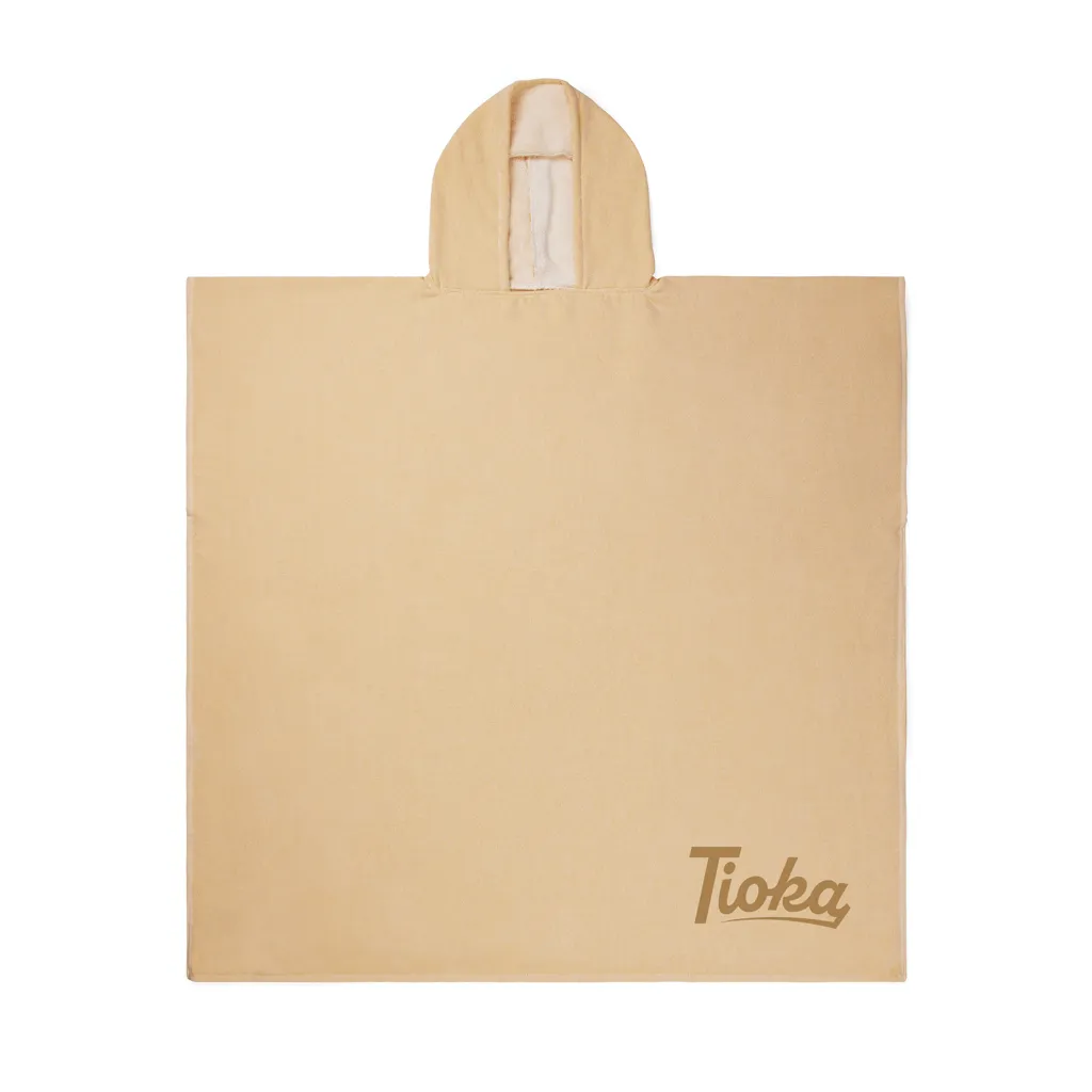 VINGA Tolo Hamam Frottee Strandponcho, gelb – Bild 5