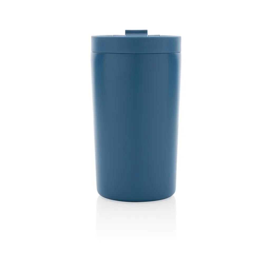 Doppelwandiger Vakuum-Becher aus RCS recyceltem SS, blau – Bild 4