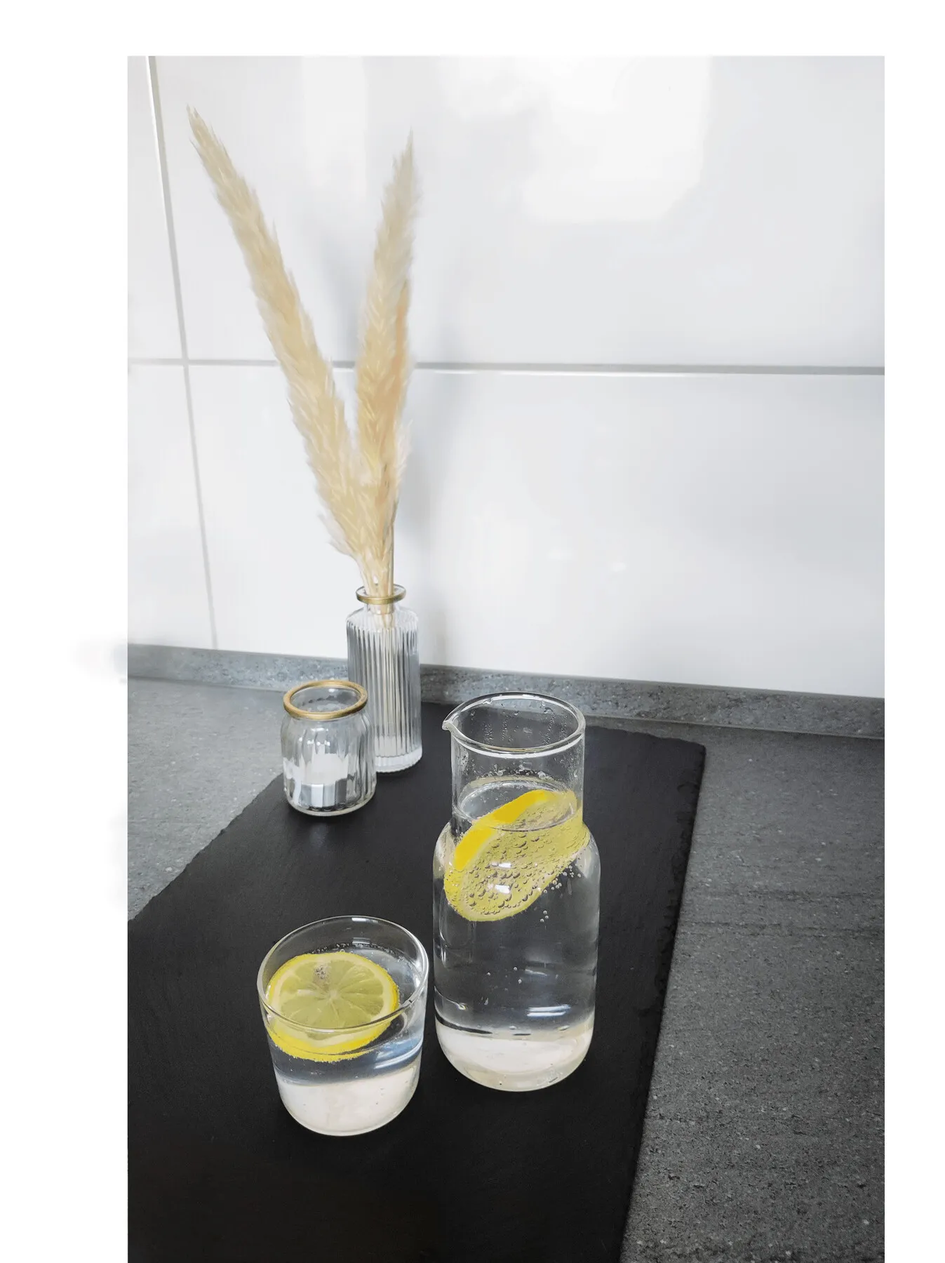 CALMY - Glaskaraffe mit Trinkglas transparent, transparent – Bild 10