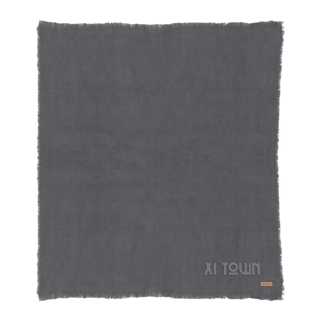 Ukiyo Aware™ Polylana® gewebte Decke 130x150cm, grau – Bild 4