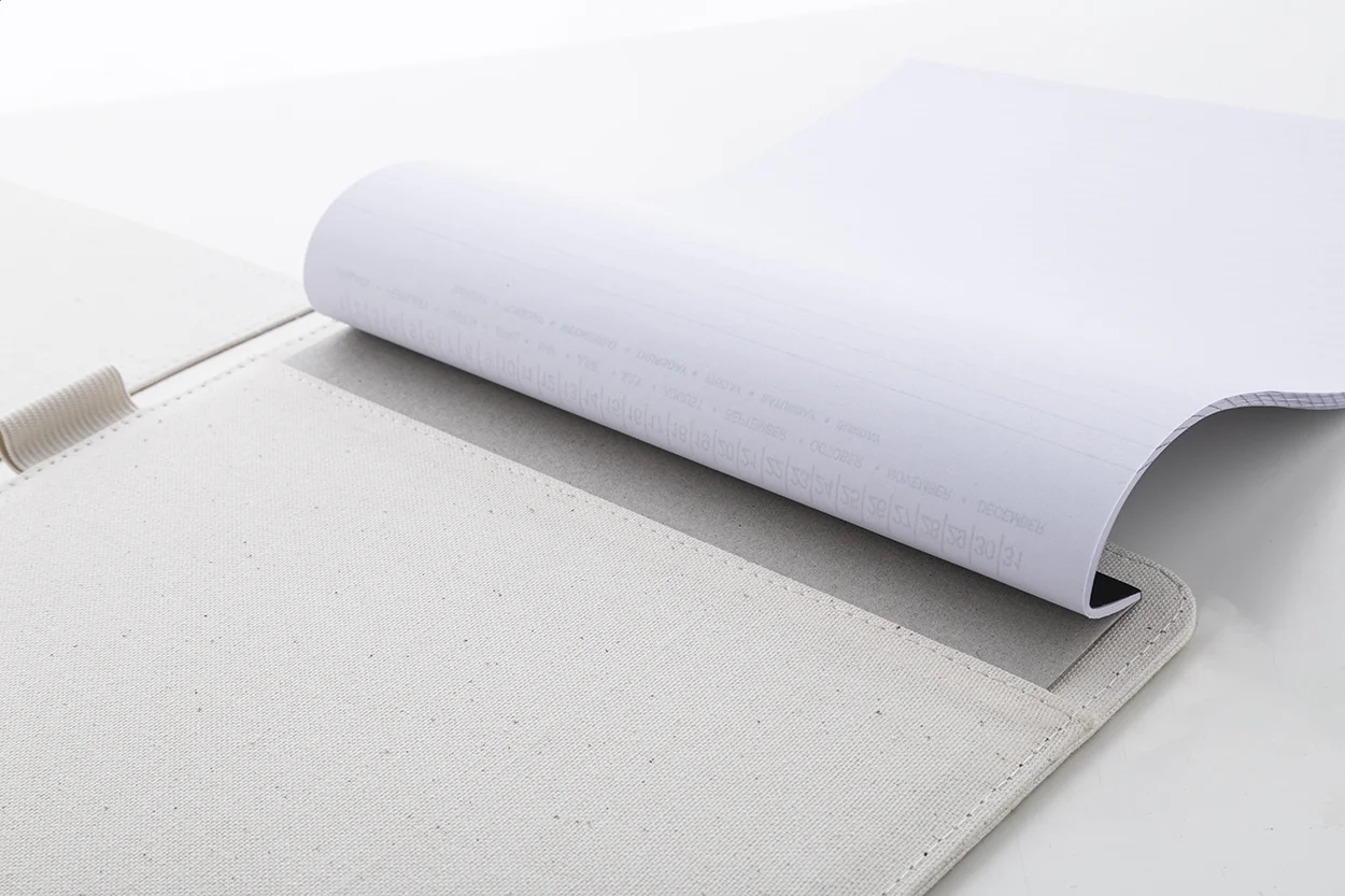 Dokumentenmappe Carbasa A4 aus recyceltem Canvas, natur – Bild 5