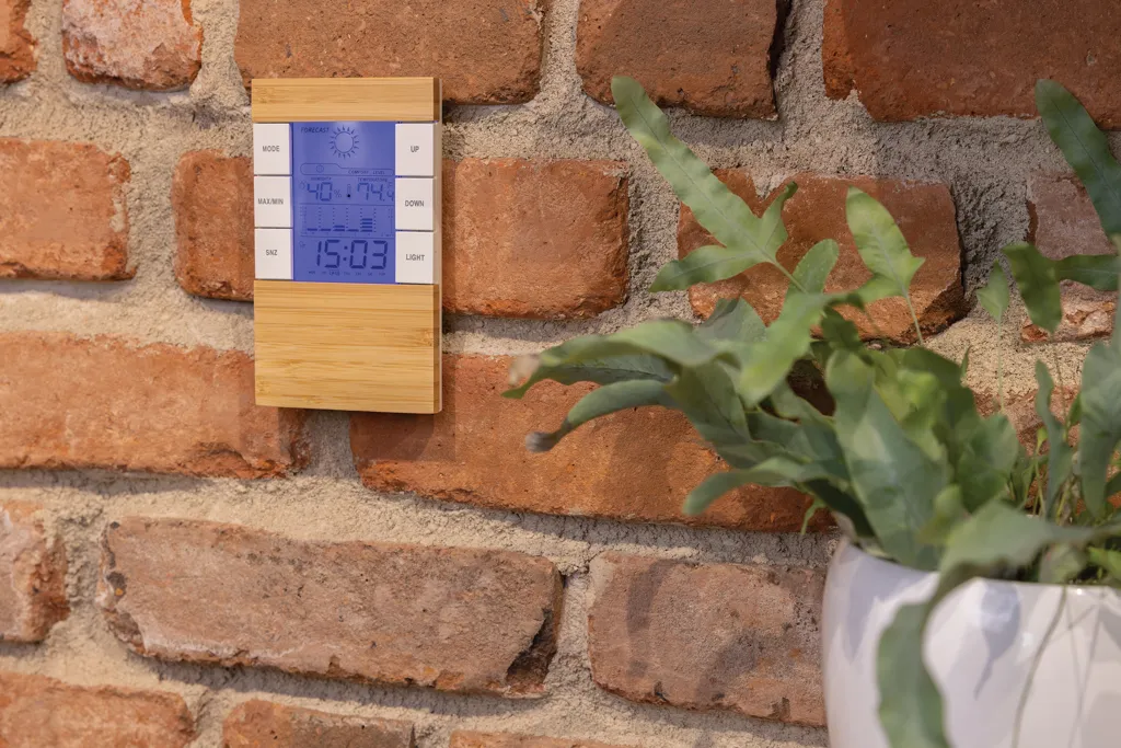 Utah Wetterstation aus RCS rKunststoff & Bambus, braun – Bild 5