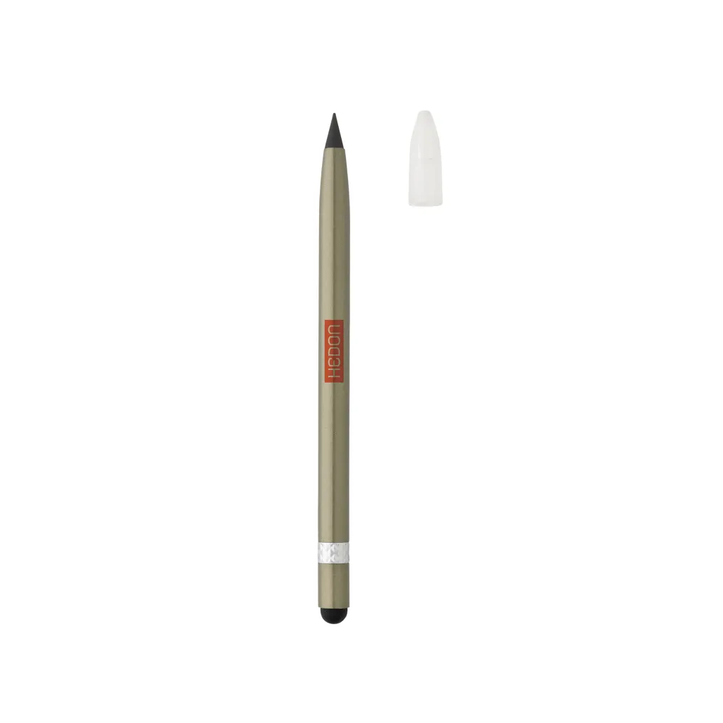 Tintenloser Stift aus Aluminium mit Radiergummi, grün – Bild 4
