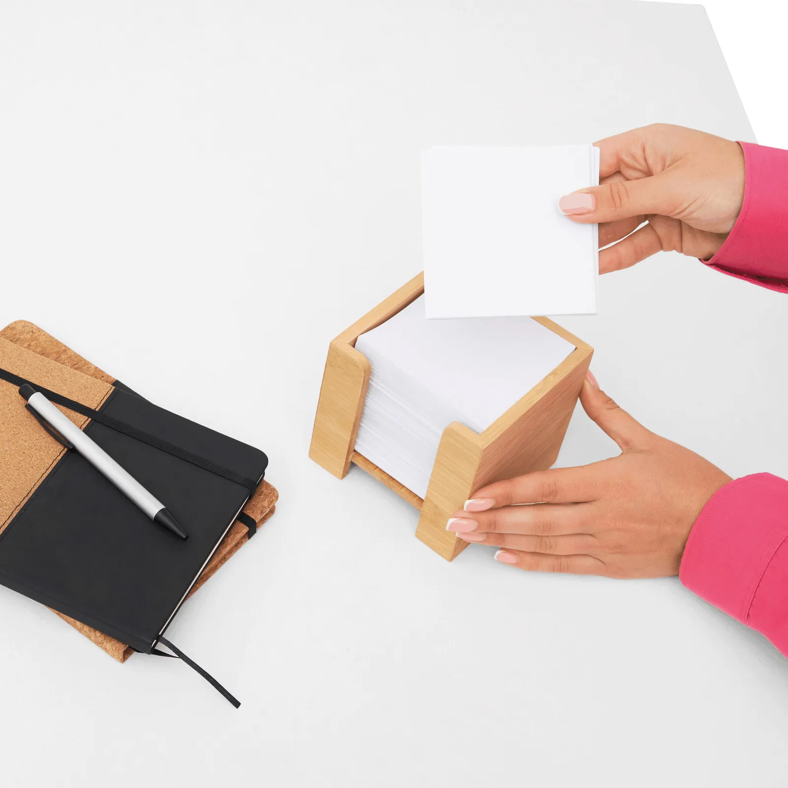 NEVER FORGET BAMBOO - Zettelbox braun, braun – Bild 7