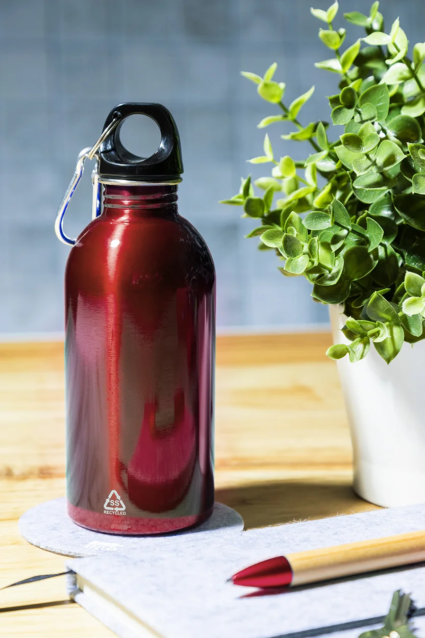 Flasche Ressuto aus recyceltem Edelstahl, rot – Bild 6