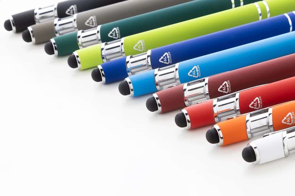 Touchpen-Kugelschreiber Tonnel Soft, weiß – Bild 4