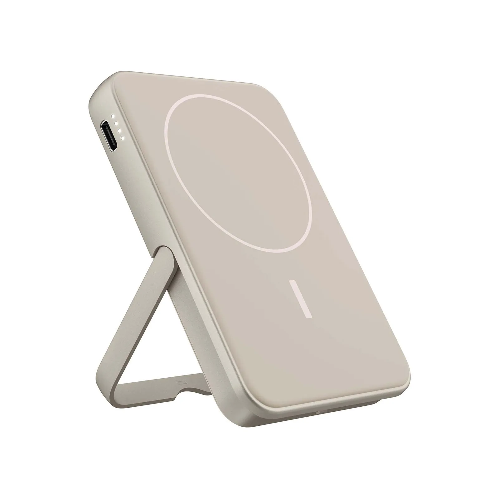 Fresh 'n Rebel Magnetische kabellose Powerbank 5000 mAh, Seidensand – Bild 6