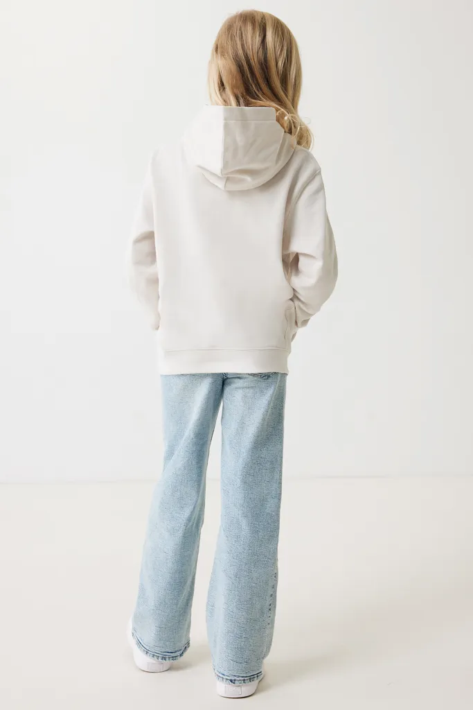 IQONIQ Yengo KidsHoodie mit Seitentaschen aus rec. Baumwolle, ivory white – Bild 7