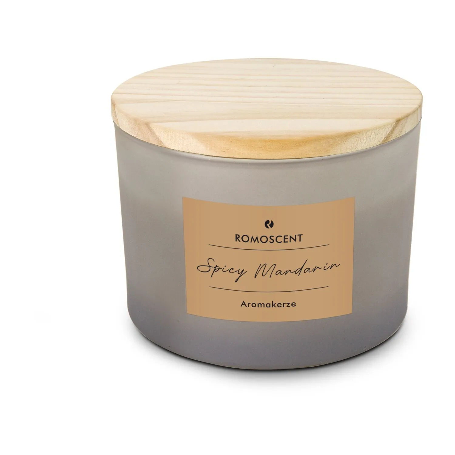 ROMOSCENT® Aromakerze Spicy Mandarin, grau – Bild 10