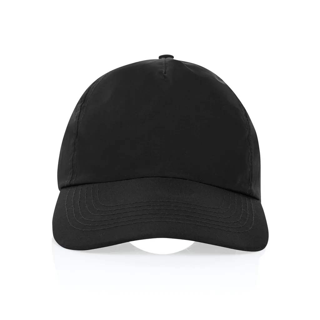 KENTO URBAN RCS 5-Panel-Cap aus RCS recyceltem Nylon, schwarz – Bild 2