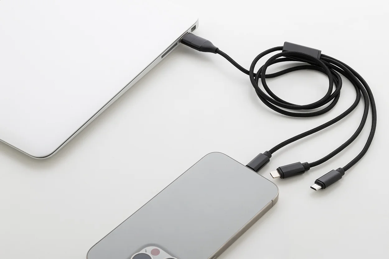 USB-Ladekabel Ralong, schwarz – Bild 5