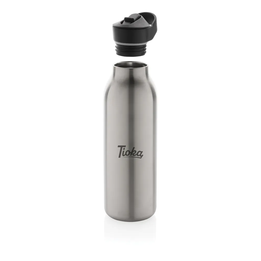 Avira Ara RCS Re-Steel Fliptop Wasserflasche 500ml, silber – Bild 8