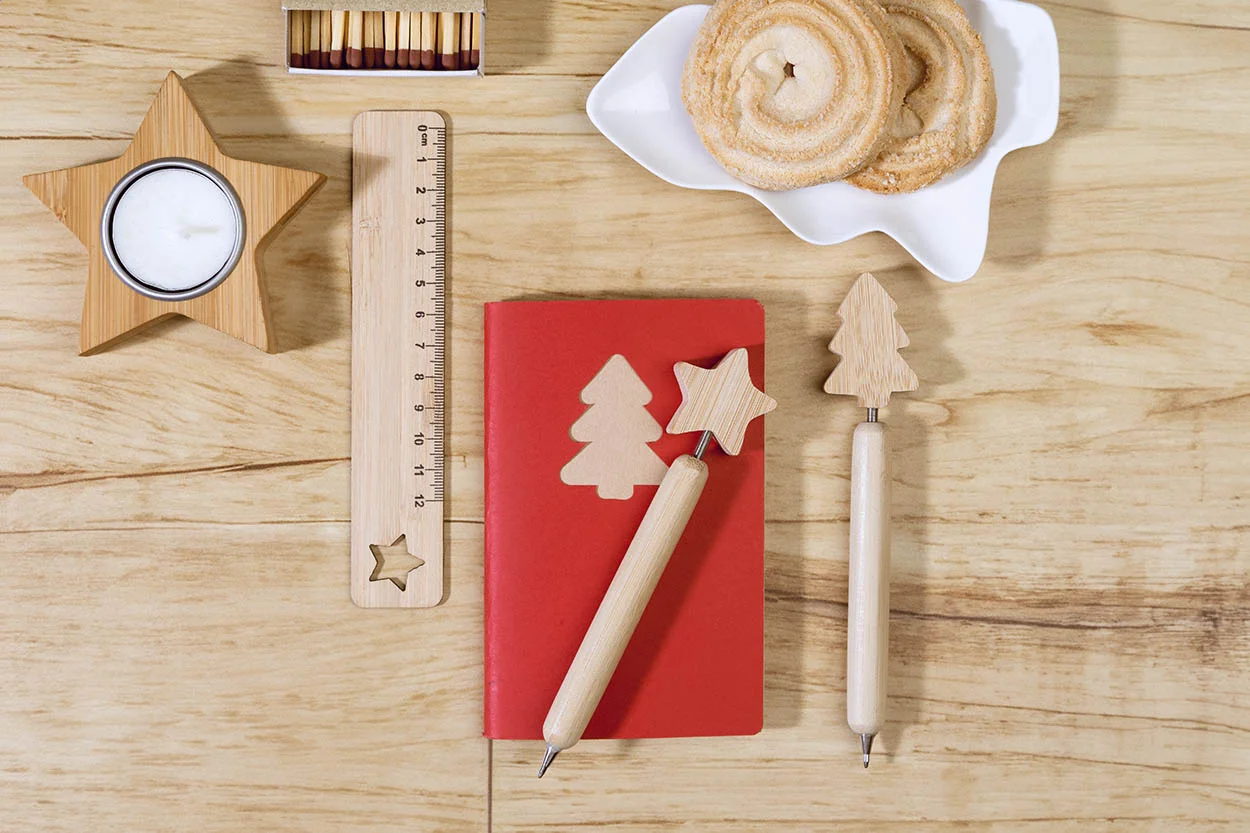 Weihnachtskugelschreiber Xoom, Stern, natur – Bild 7