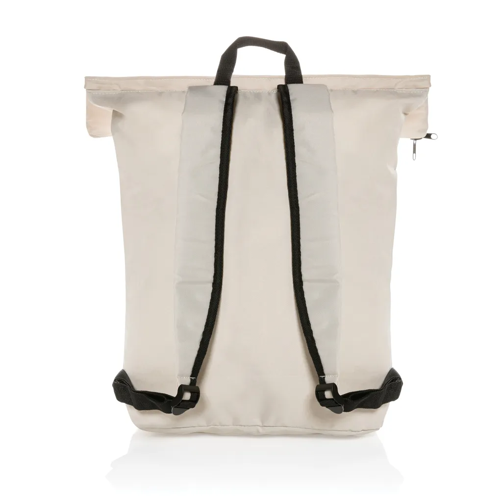 Dillon AWARE™ RPET faltbarer Lightweight-Rucksack, off white – Bild 4