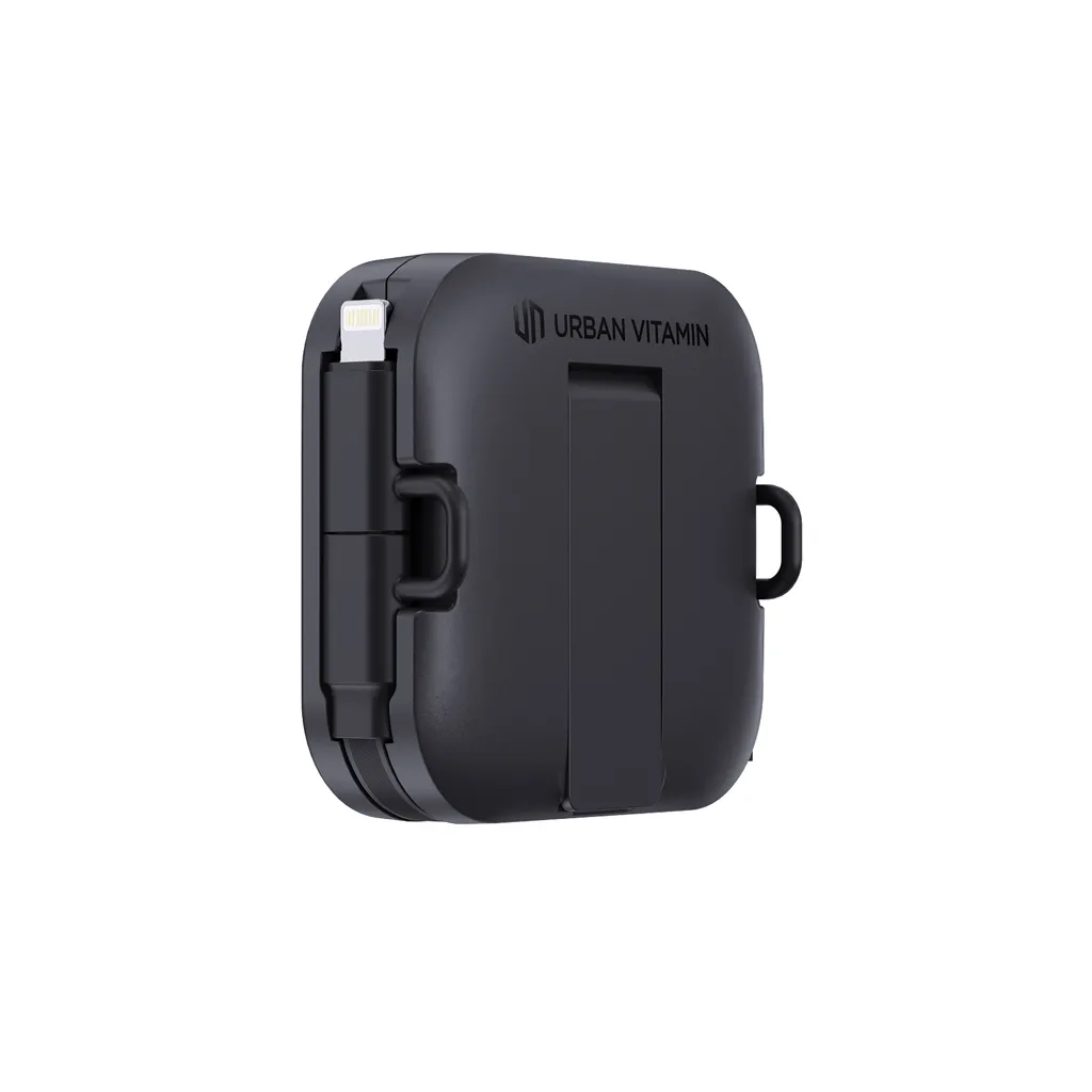 Urban Vitamin San Jose 100W-Halter mit einziehbarem Kabel, schwarz – Bild 3