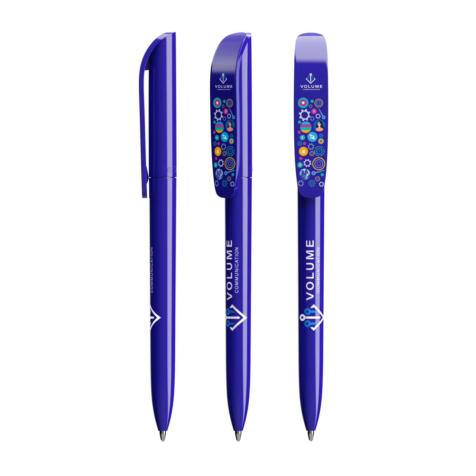 BIC® Super Clip ballpen, Blau – Bild 2