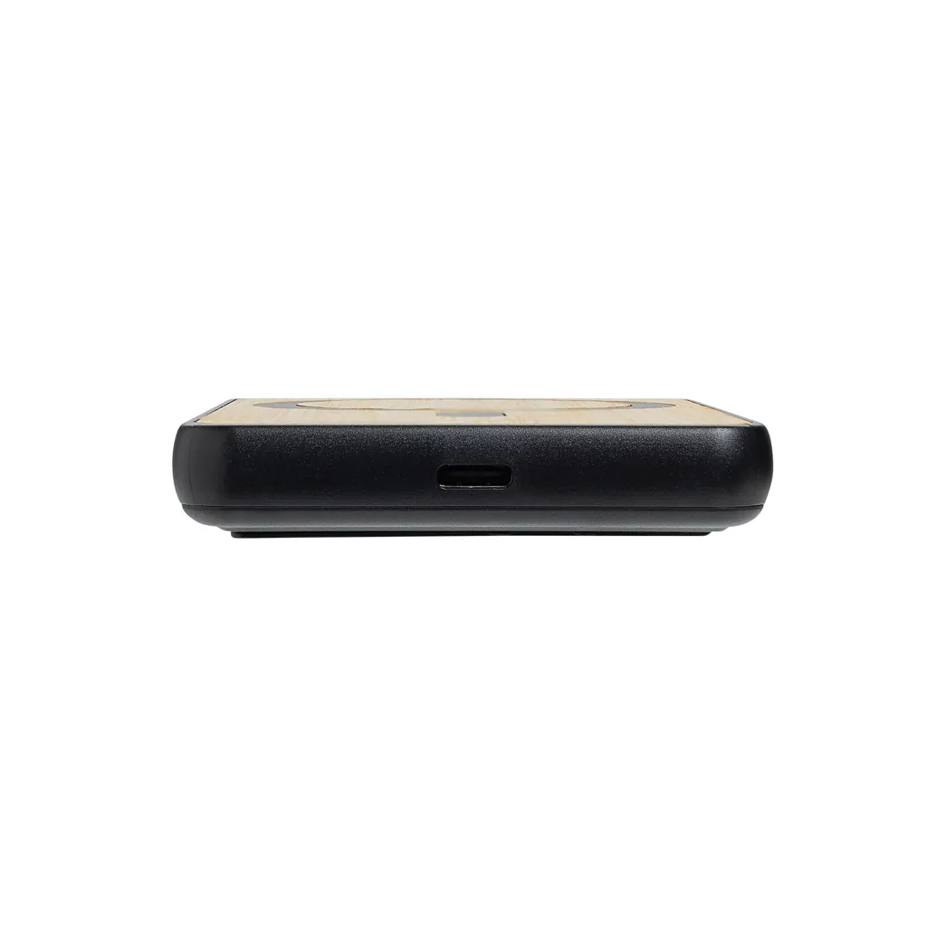 Zen 5000mAh 5W magnetische Bambus-Powerbank aus RCS rPlastik, schwarz – Bild 7