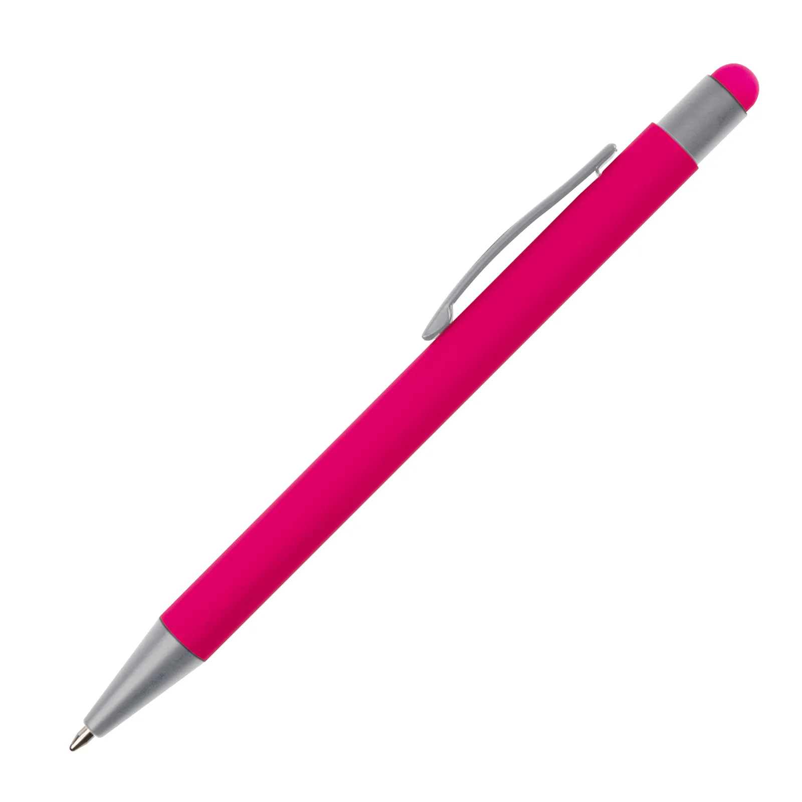 Metall Kugelschreiber mit Touch-Pen Rio, pink – Bild 2