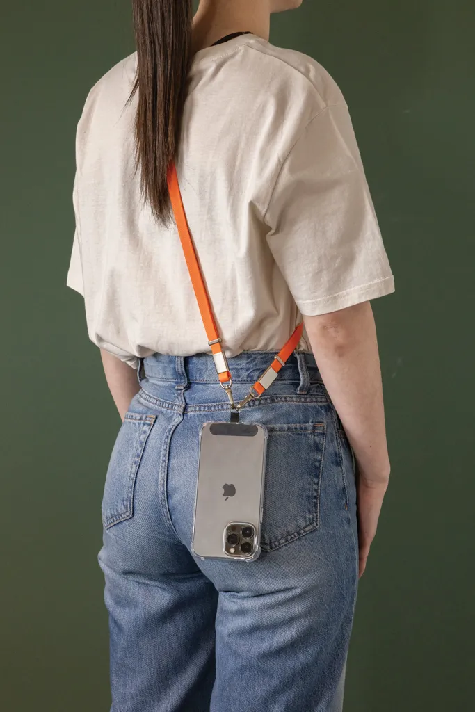 Nivo Crossbody-Handyband aus RCS recyceltem PET, orange – Bild 6