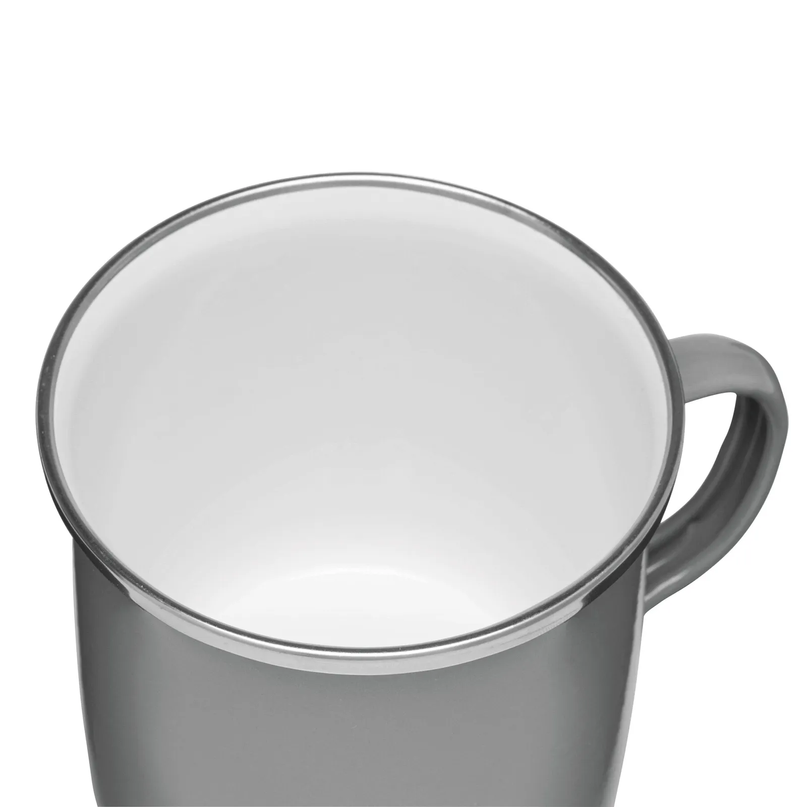 VINTAGE CUP - Emaille-Trinkbecher, grau – Bild 6