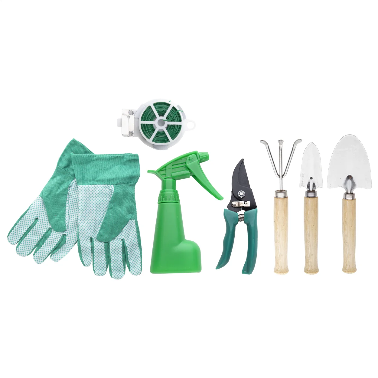 Gartenwerkzeug-Set Botanic, grün, natur – Bild 3