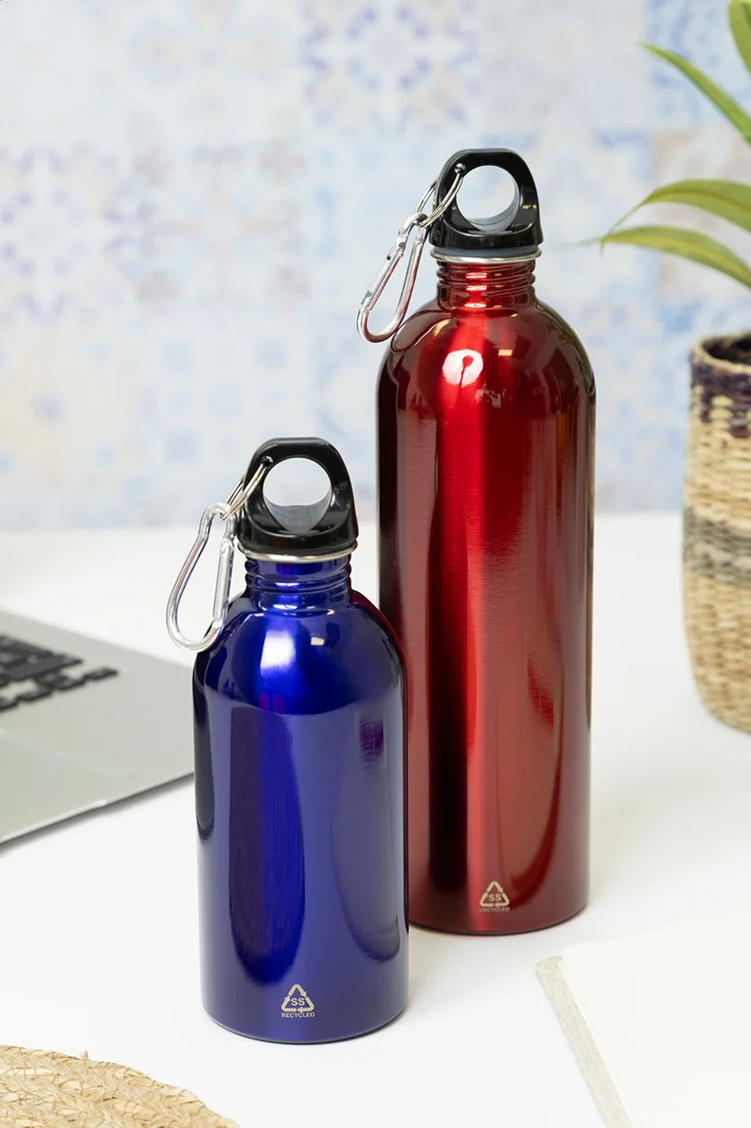 Flasche Ressuto aus recyceltem Edelstahl, blau – Bild 4