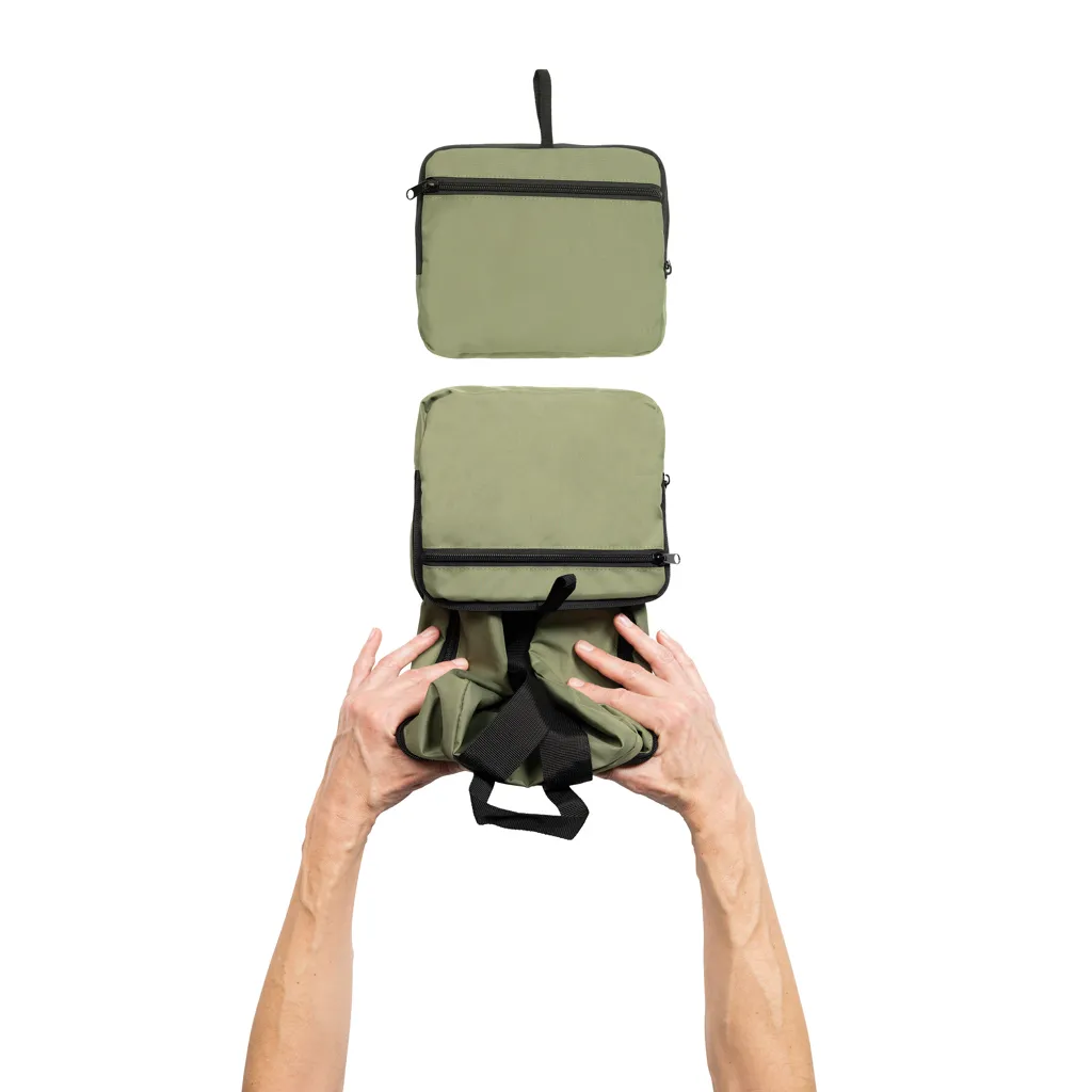 Dillon AWARE™ RPET faltbarer klassischer Rucksack, grün – Bild 6