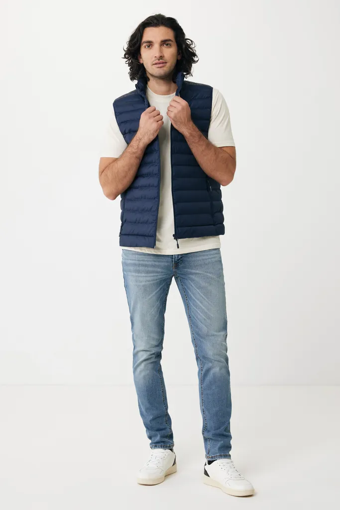 IQONIQ Meru Herren Bodywarmer aus recyceltem Polyester, navy blau – Bild 4