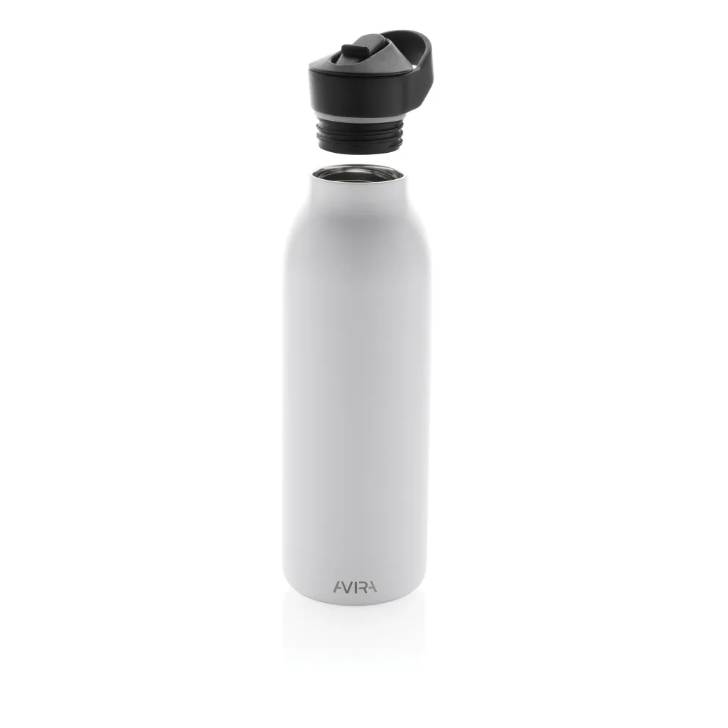 Avira Ara RCS Re-Steel Fliptop Wasserflasche 500ml, weiß – Bild 5