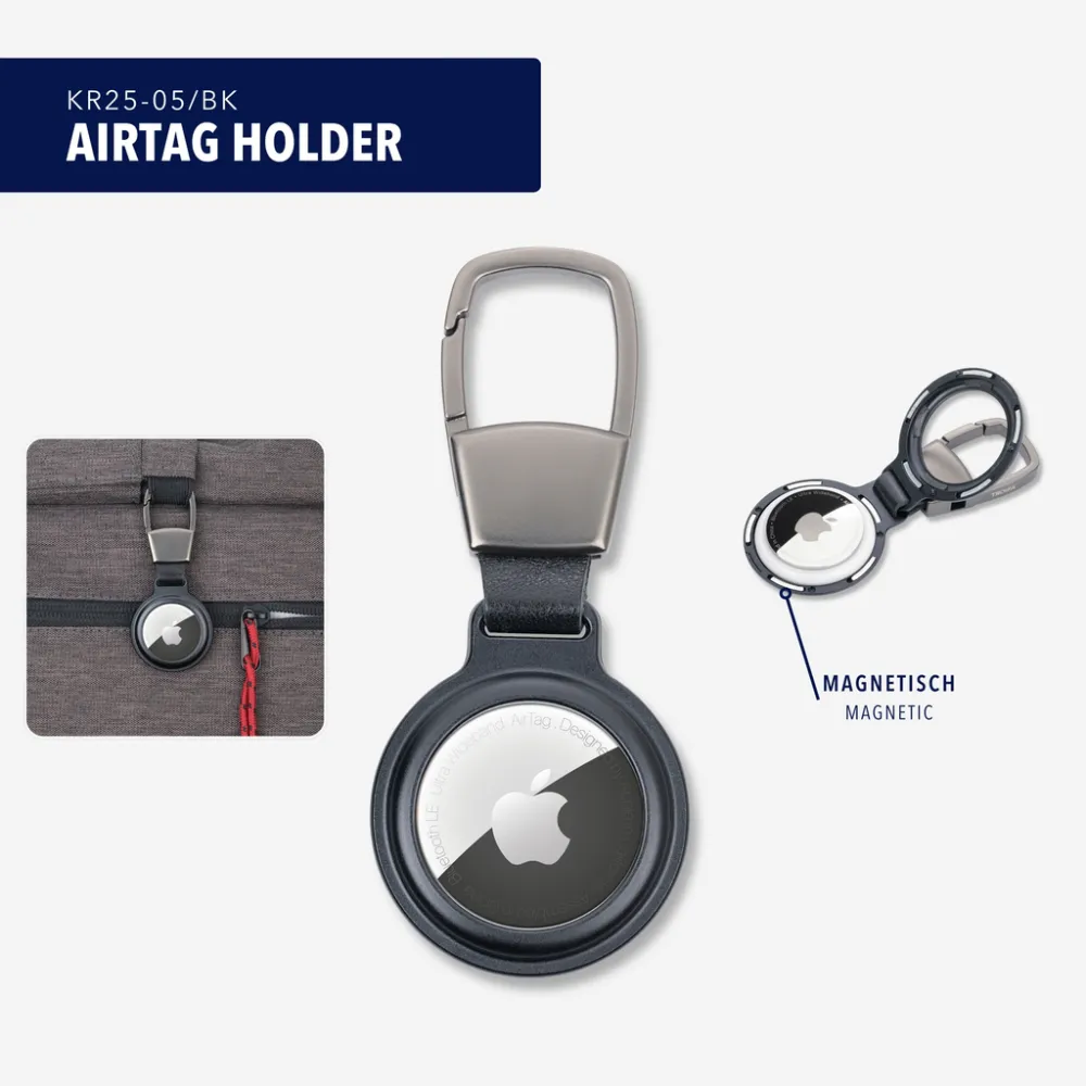 Schlüsselanhänger AIRTAG HOLDER schwarz, schwarz – Bild 7