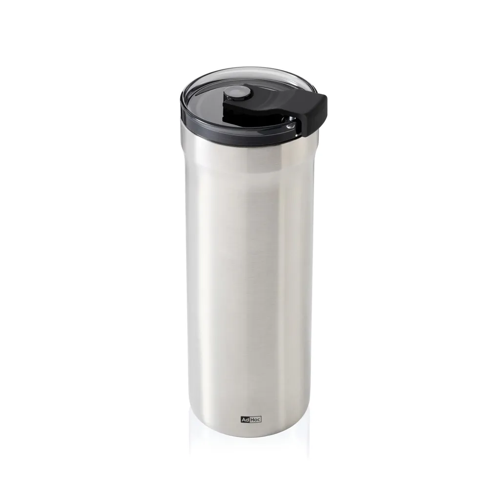 AdHoc Thermobecher Pulse, Silbergrau – Bild 3