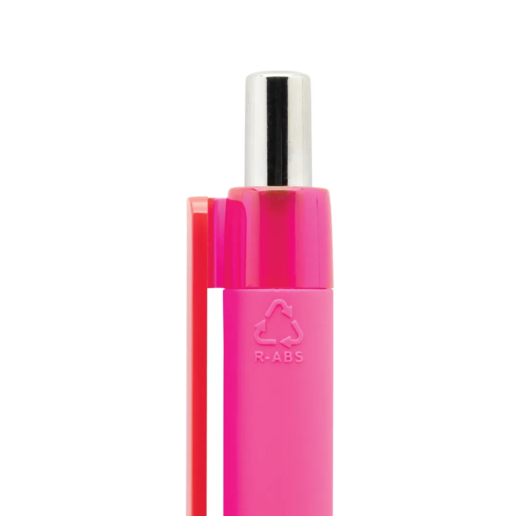 X8 Stift mit Smooth-Touch aus RCS recyceltem ABS, rosa – Bild 2