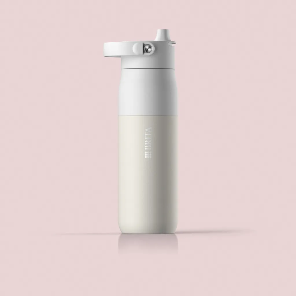 BRITA LARQ Essential Wasserflasche 680ml, weiß – Bild 5