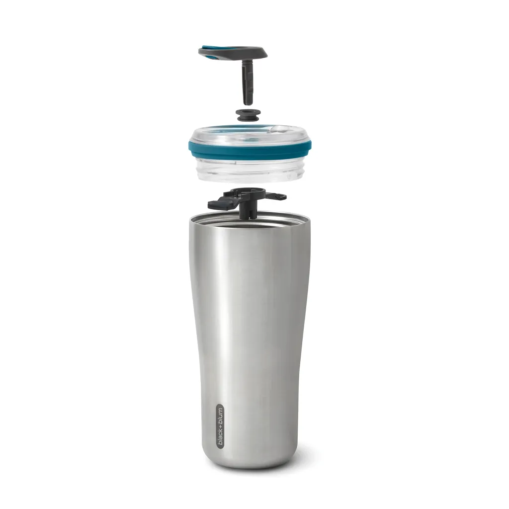 Black+Blum isolierter Reisebecher 600ml, turkis – Bild 4