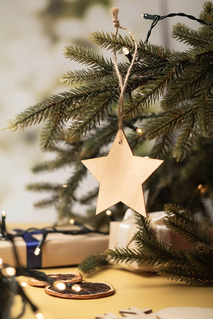 Weihnachtsbaum-Anhänger Rosvik, Stern, natur – Bild 4