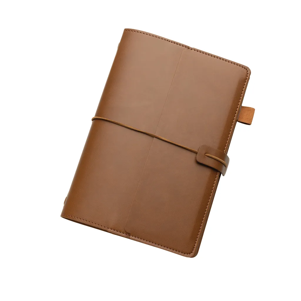 Daily Notes Binder 3-in-1 PU-Notizbuch zum Nachfüllen, braun – Bild 3