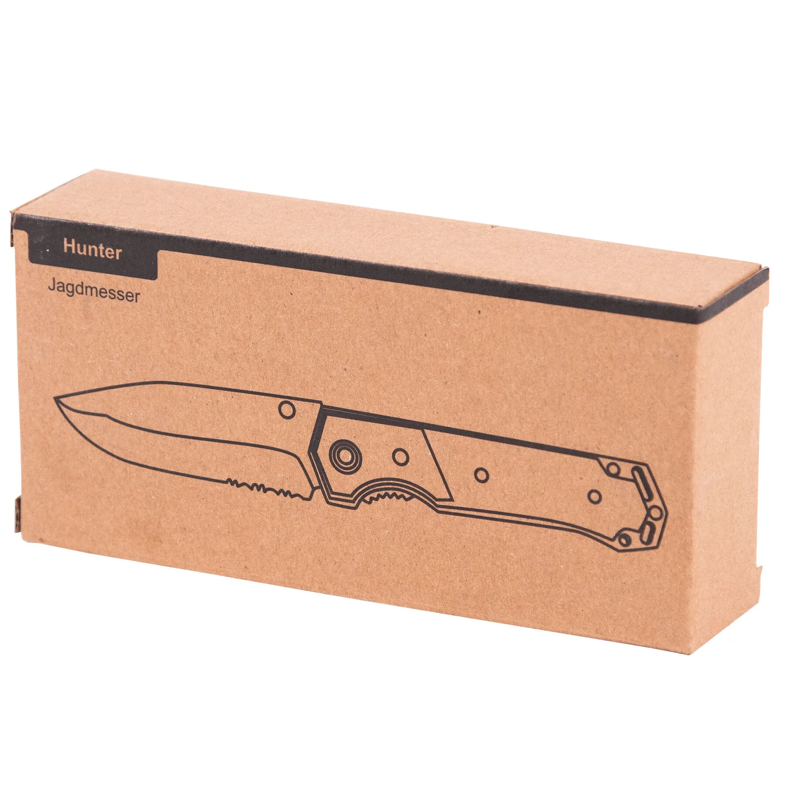 HUNTER - Jagdmesser braun, silber, braun, silber – Bild 6