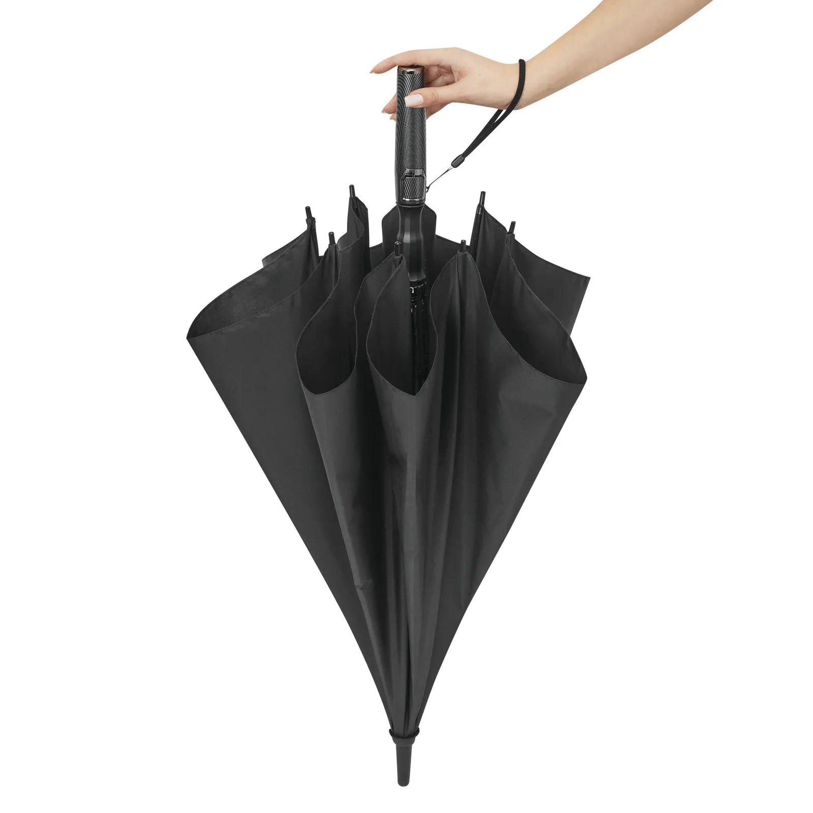 BLIZZARD Umbrella, Automatik-Stockschirm, grau – Bild 10