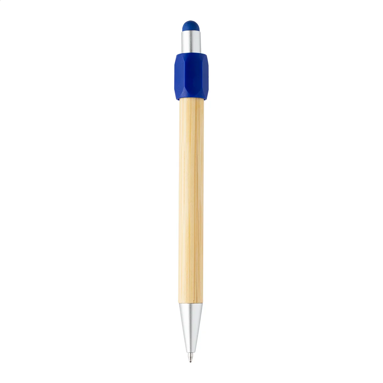 Spinner-Kugelschreiber Sponner, blau, natur – Bild 4