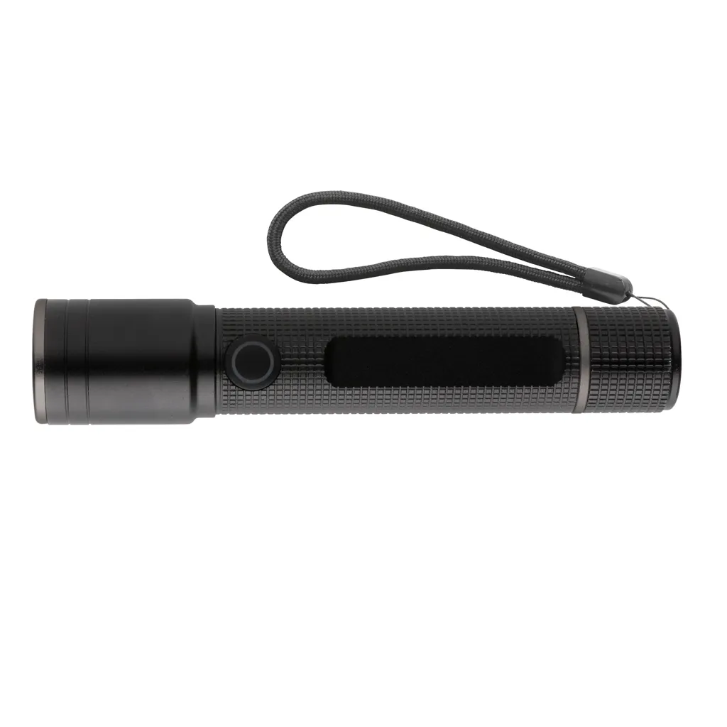 Gear X Taschenlampe aus RCS recycelt. Aluminium mit USB-Akku