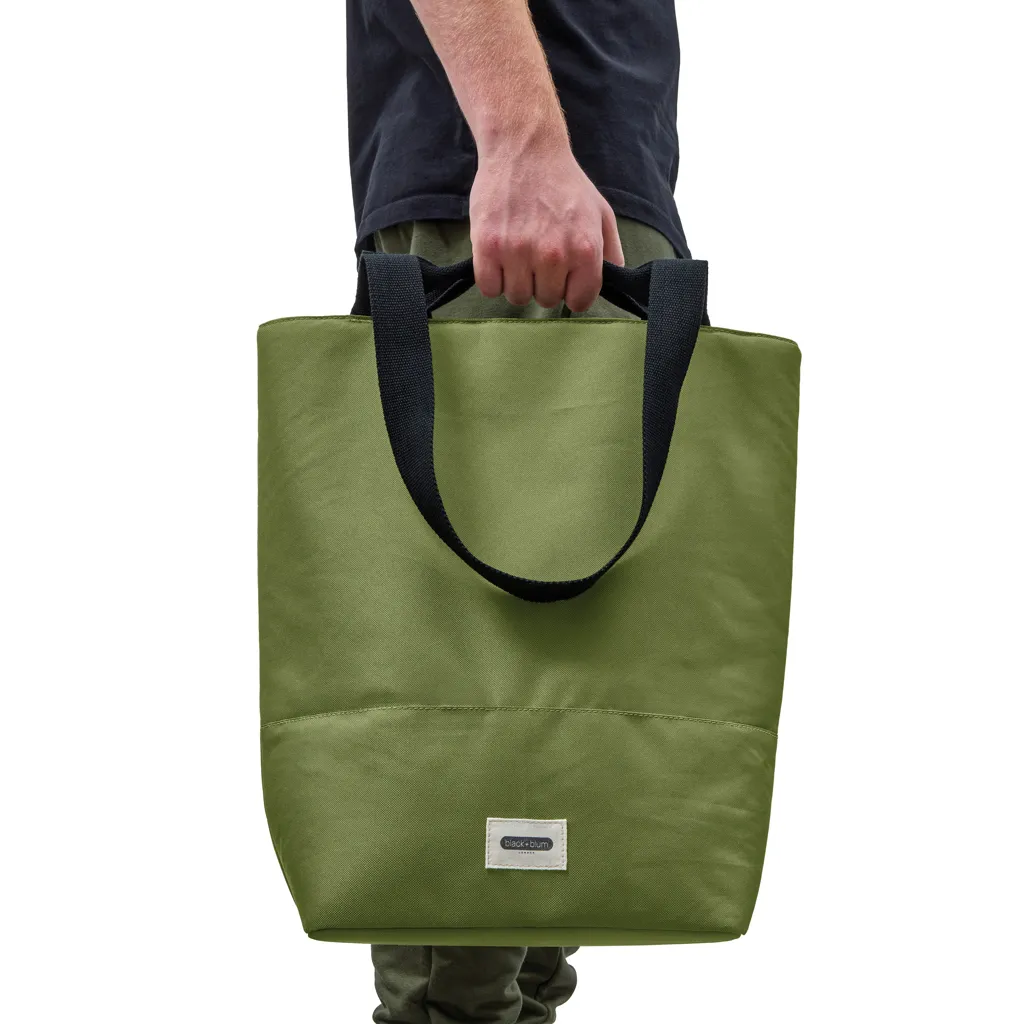 Black+Blum isolierte 16L Trage- & Kühltasche, Moosgrün – Bild 4