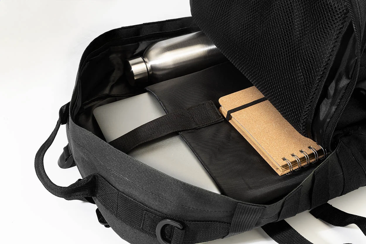 Outdoor-Rucksack Tactbak aus RPET, schwarz – Bild 7