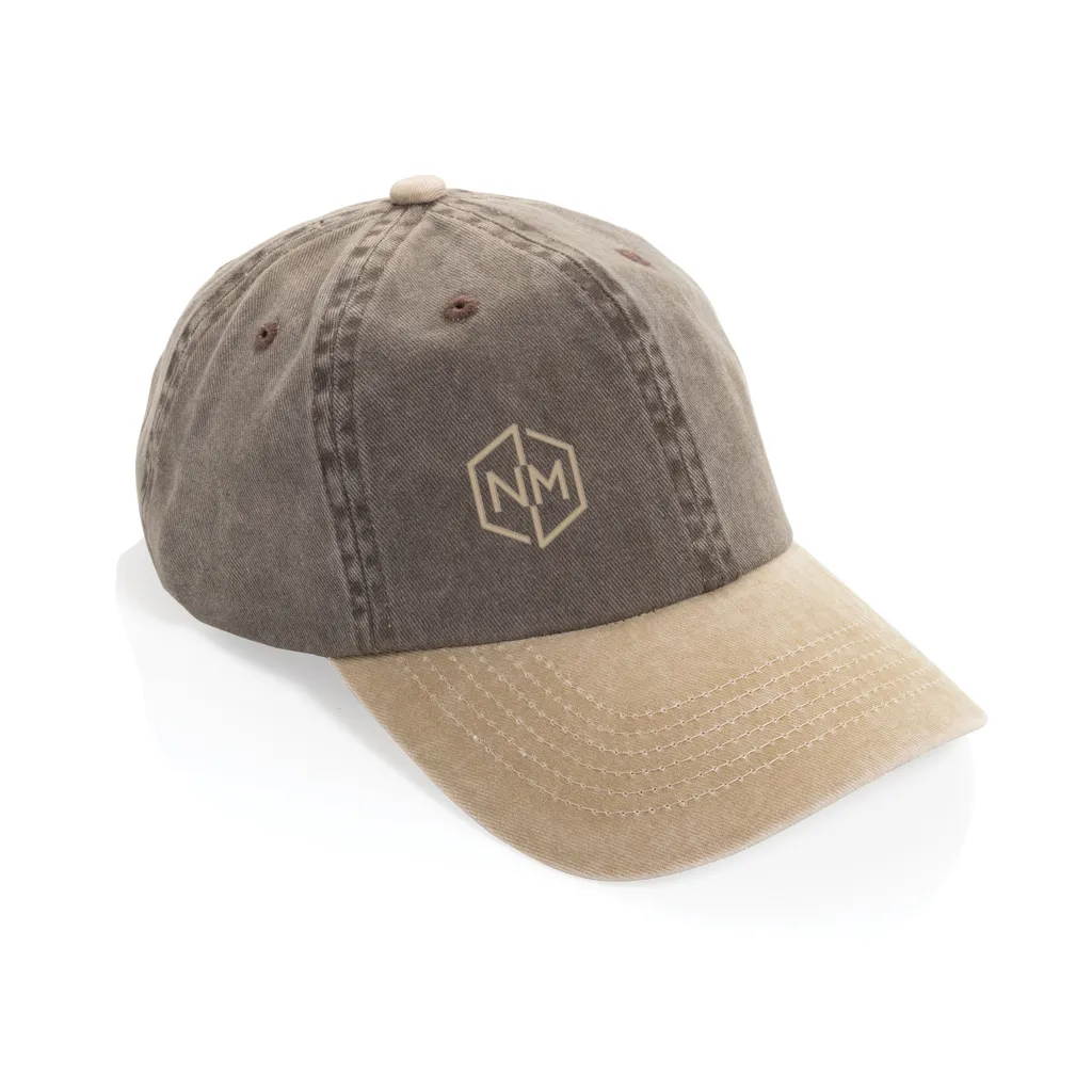 BEAU AWARE™ Two-Tone 6-Panel-Cap aus washed Cotton-Twill, braun – Bild 6