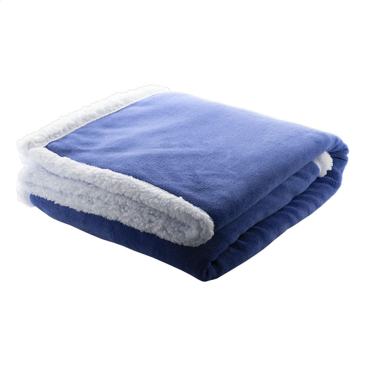 Korallen-Fleecedecke Sammia, blau – Bild 4