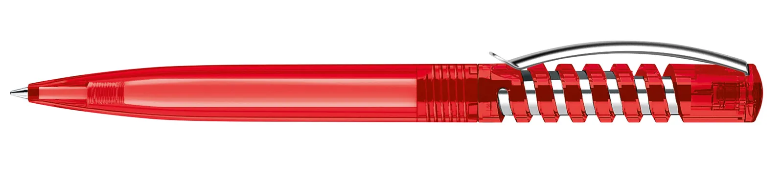 New Spring Clear MC Druckkugelschreiber, Rot 186 – Bild 4