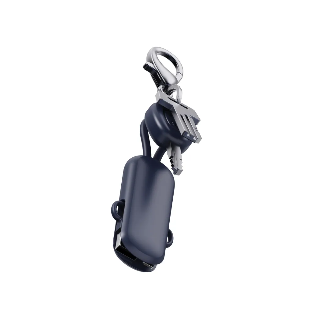Urban Vitamin Dublin 100W 4-in-1-Kabel am Schlüsselanhänger, blau – Bild 7