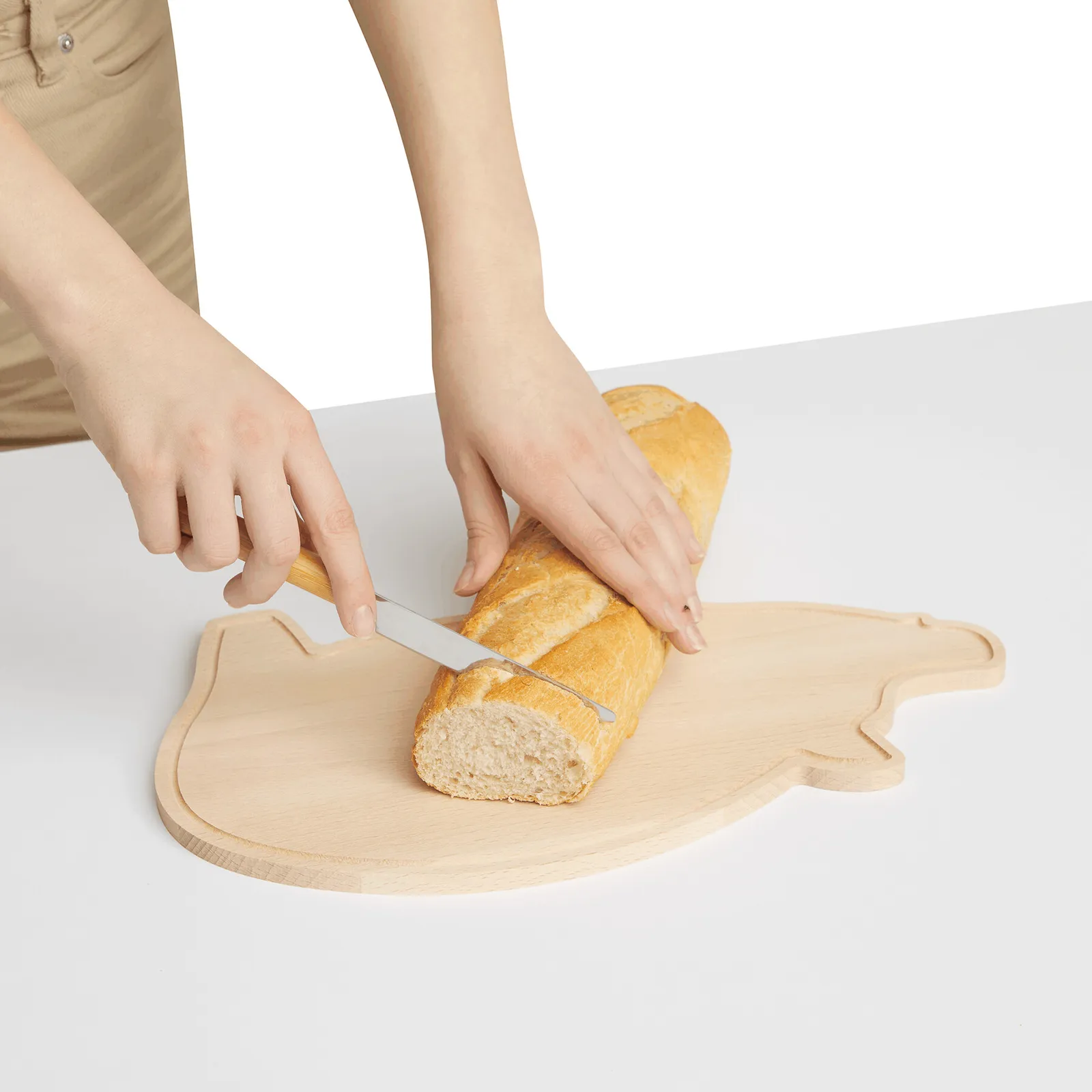 WOODEN PIGGY - Schneidebrett Holz, Holz – Bild 3